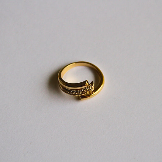 Minimal Layered Gold Ring
