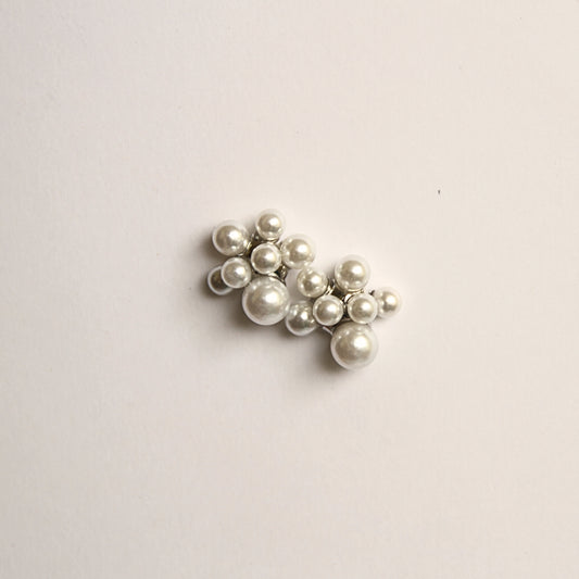 Elegant White Pearl Studs