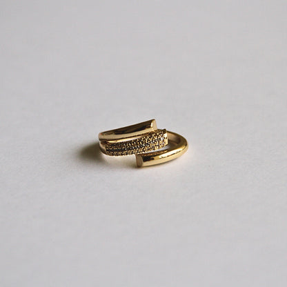Minimal Layered Gold Ring