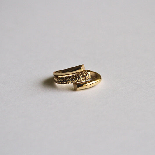 Minimal Layered Gold Ring
