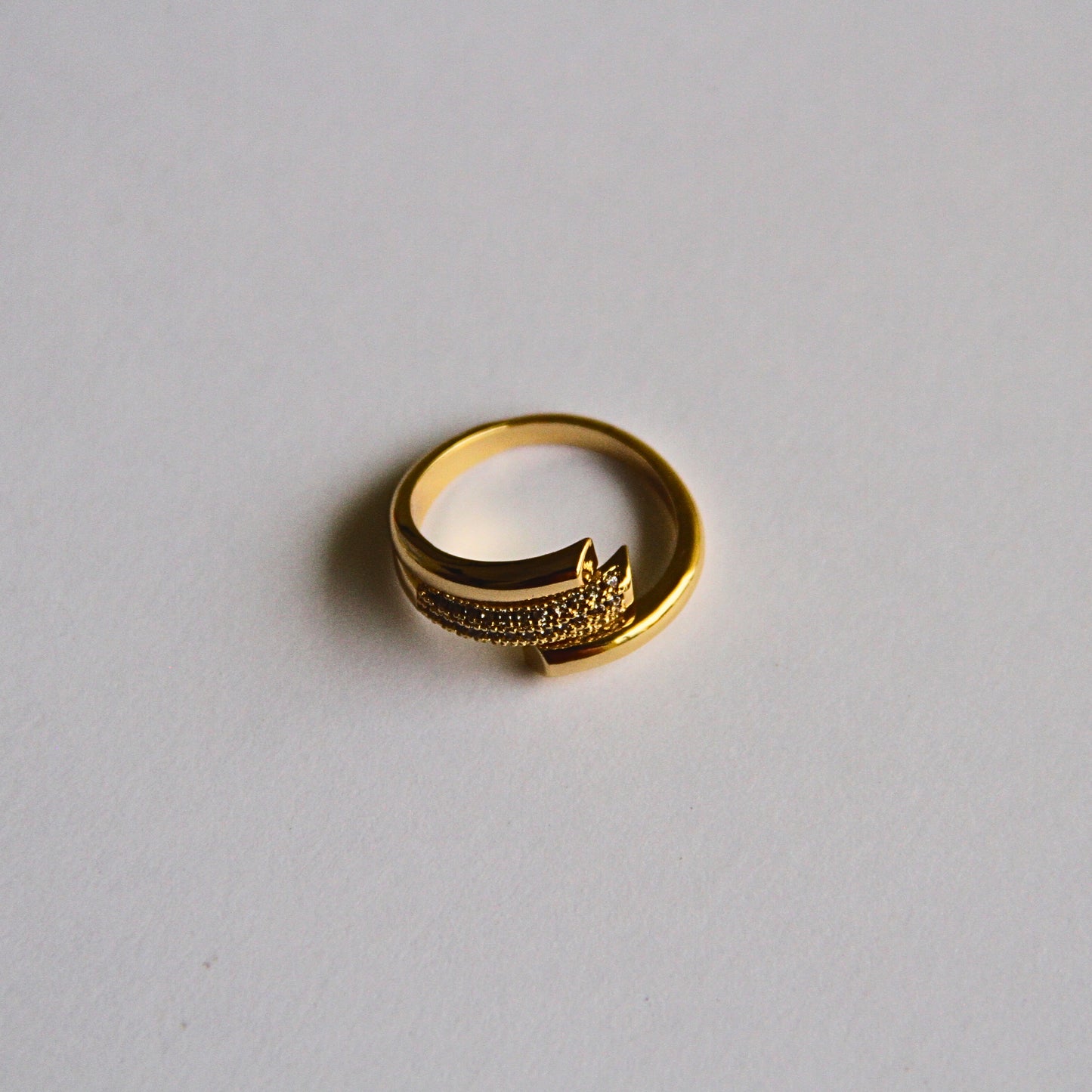 Minimal Layered Gold Ring