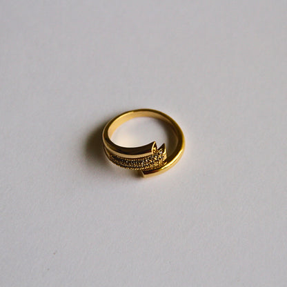 Minimal Layered Gold Ring