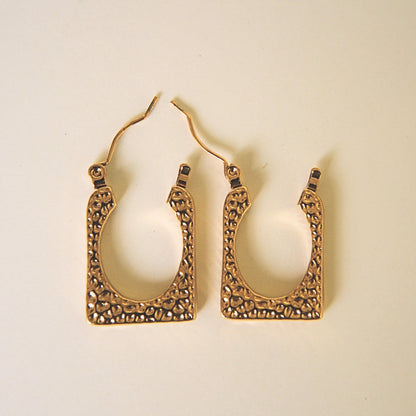 Lightweight Gold Plated Statement Hoops