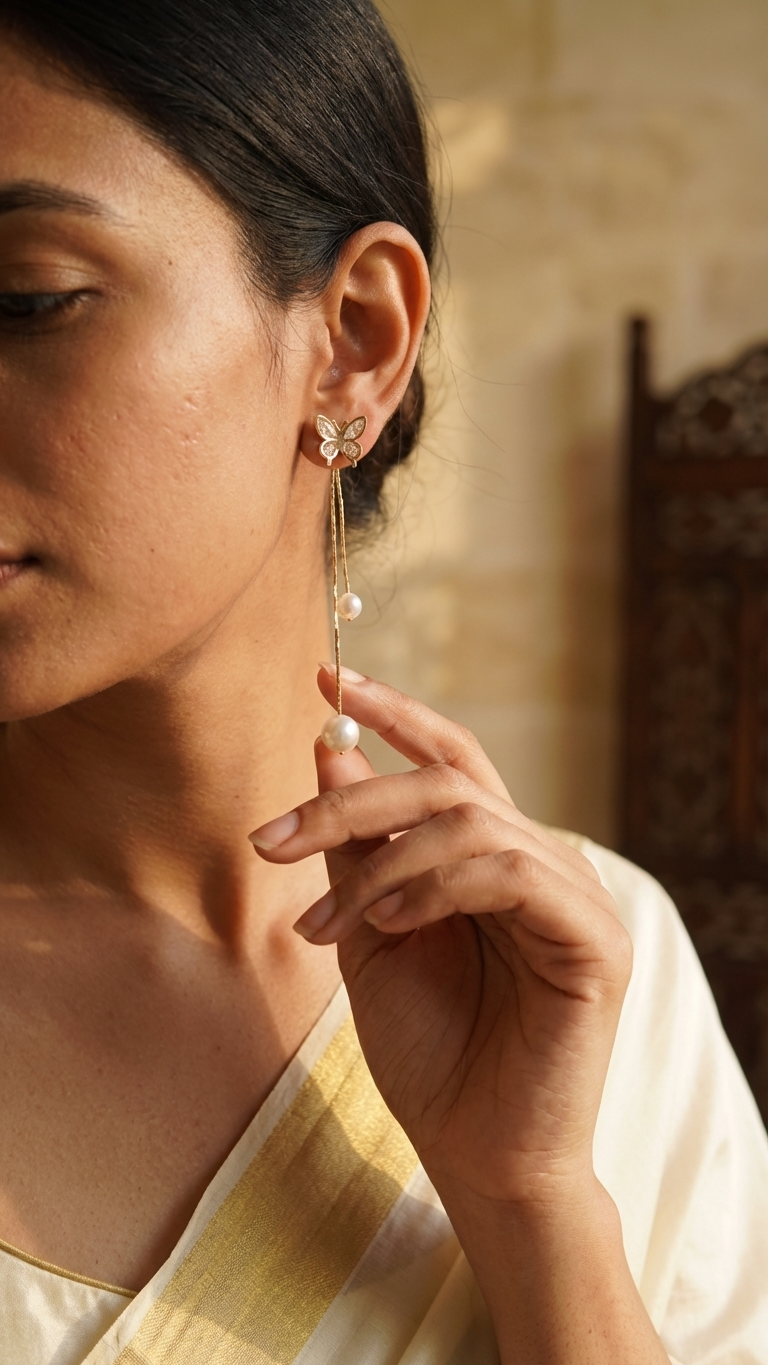 Gold and Crystal Stud Earring Set for Women – 925 Silver Post