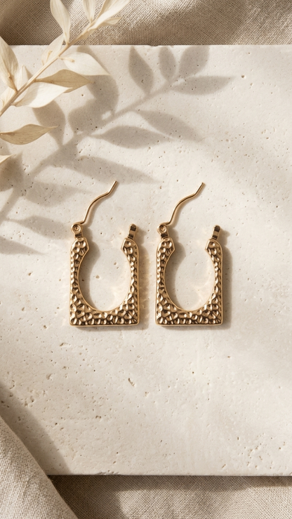 Lightweight Gold Plated Statement Hoops