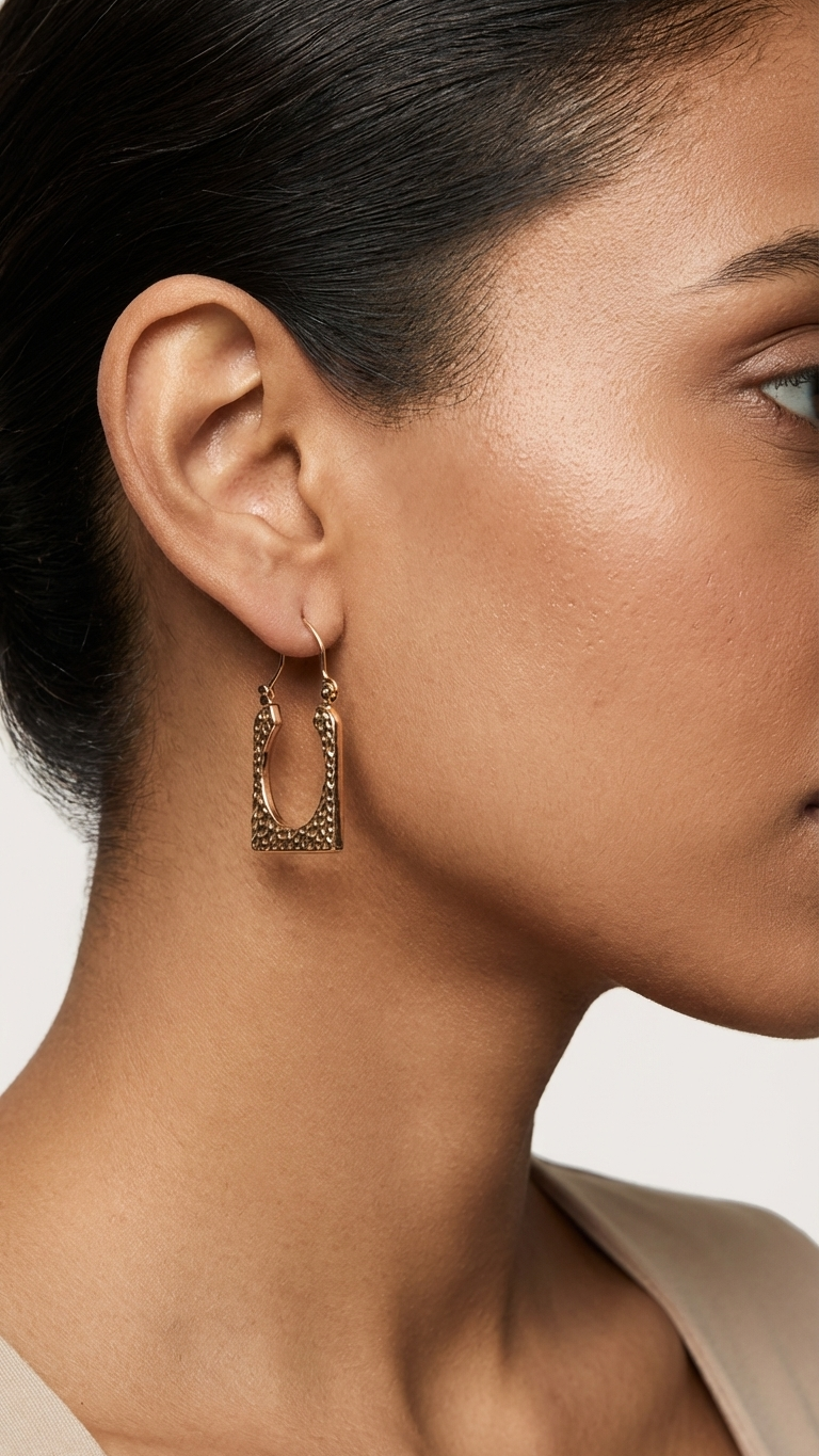 Lightweight Gold Plated Statement Hoops