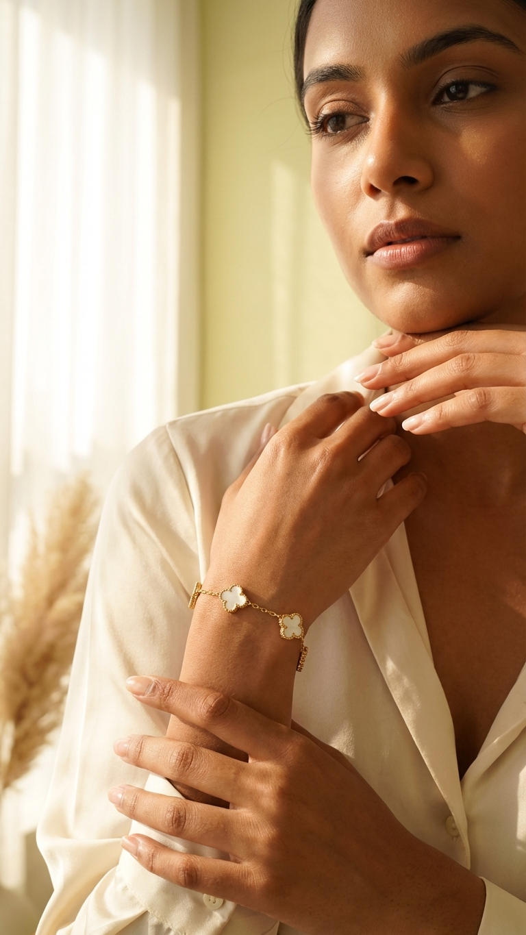 Gold Tone Screw Motif Open Cuff Bracelet
