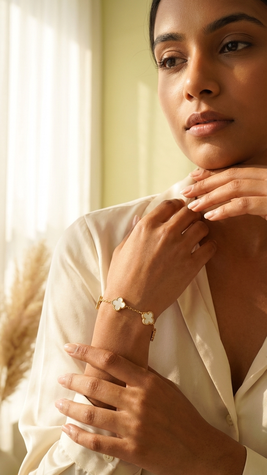 Gold Tone Screw Motif Open Cuff Bracelet