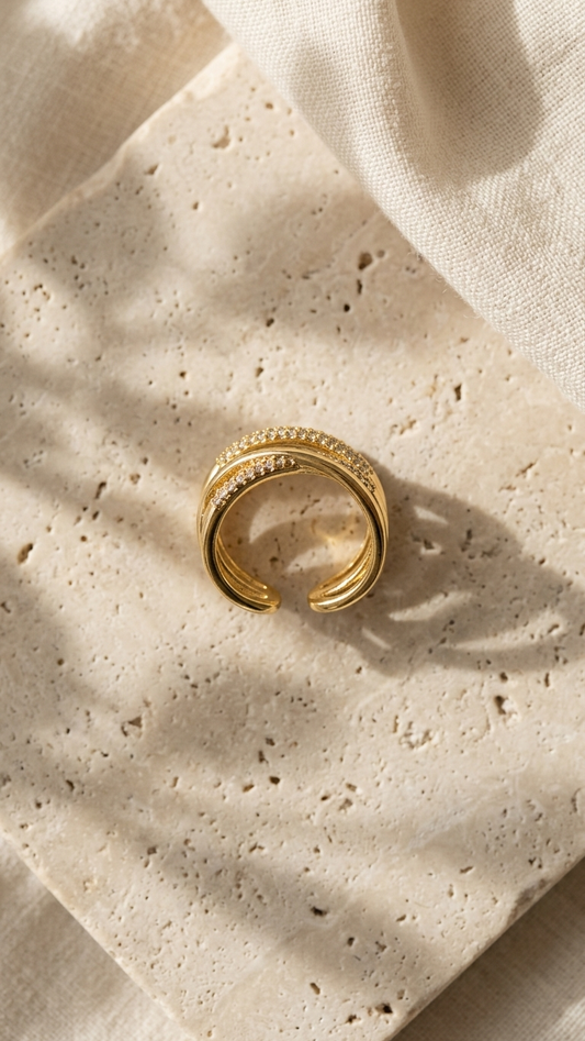 Textured Wrap Gold Ring – Bold yet Elegant Women’s Jewellery