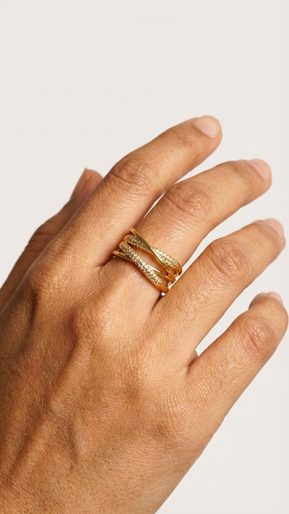 Textured Wrap Gold Ring – Bold yet Elegant Women’s Jewellery
