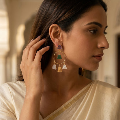 Multi-Stone Drop Earrings