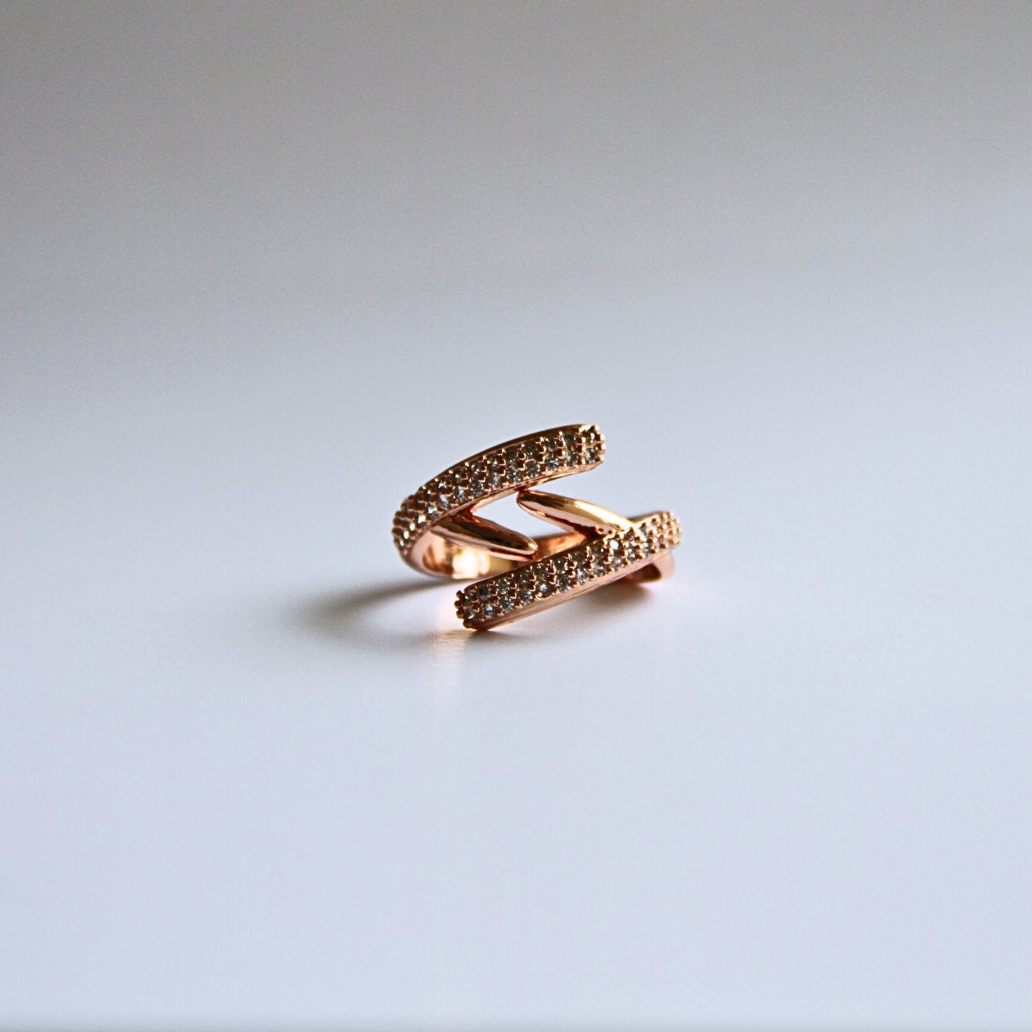 Twisted Shine Ring – Rose Gold Women’s Jewellery