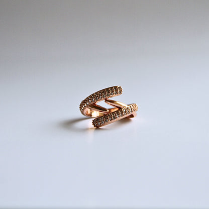Twisted Shine Ring – Rose Gold Women’s Jewellery