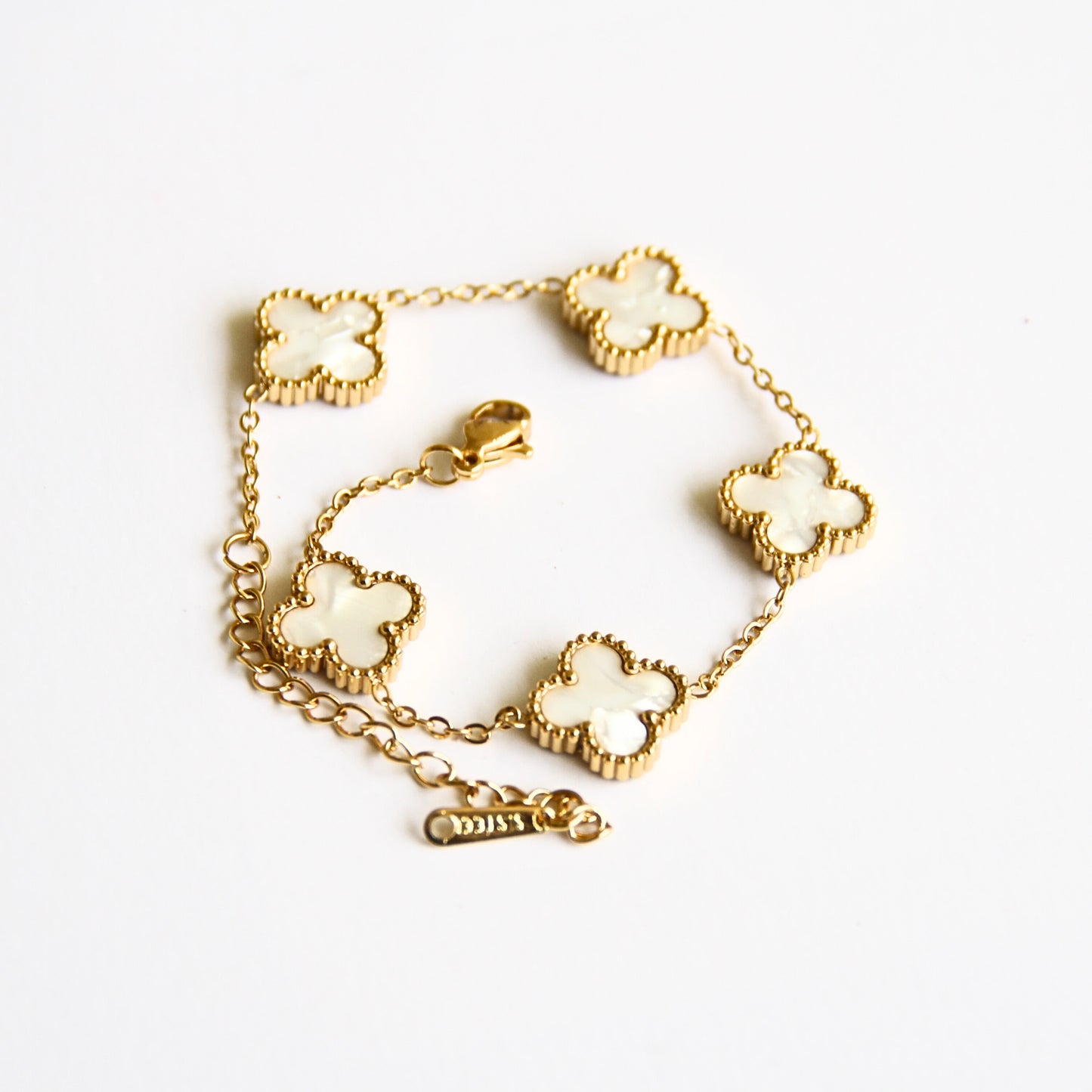 Gold Tone Screw Motif Open Cuff Bracelet