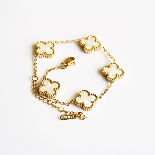 Gold Tone Screw Motif Open Cuff Bracelet