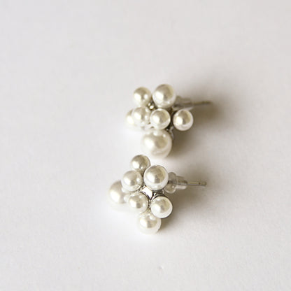 Elegant White Pearl Studs